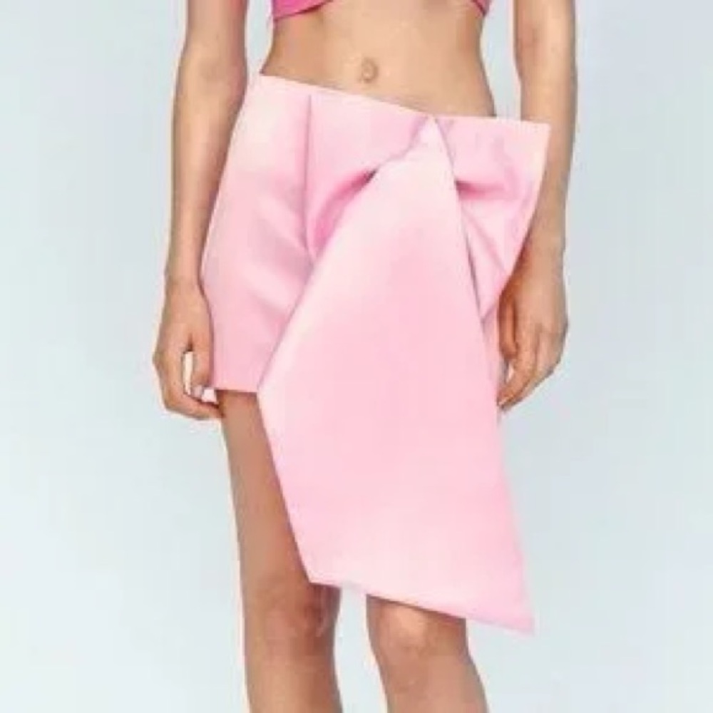 Zara Asymmetrical Pink Skirt